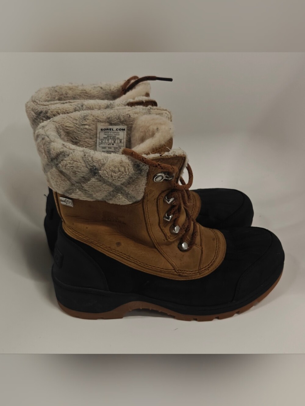 Sorel Whistler Mid Boot Women’s Size 9 Waterproof Winter Snow Boots Brown/Black